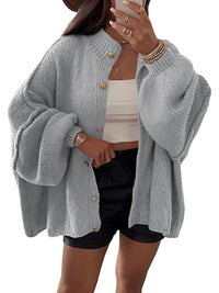 Mayla Knit Cardigan in Grey