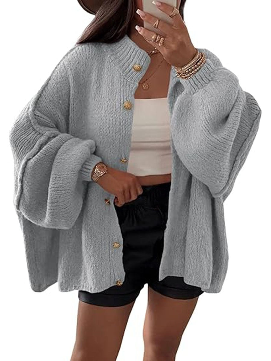 Mayla Knit Cardigan in Grey