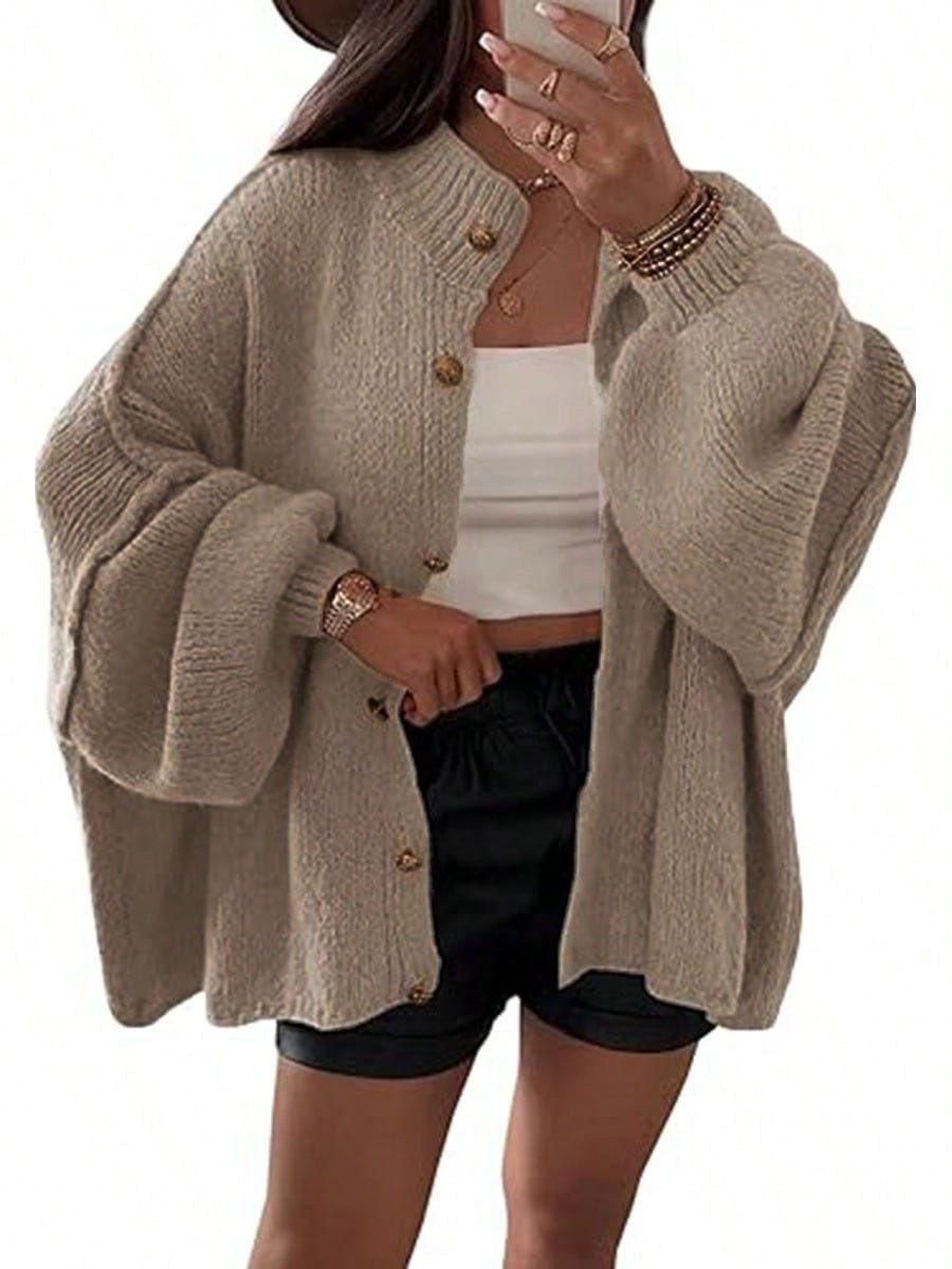Mayla Knit Cardigan in Khaki