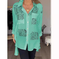 Mayla Relaxed Blouse in Green