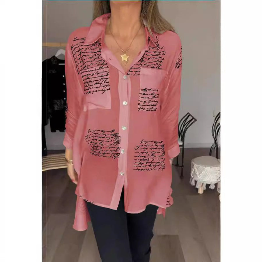 Mayla Relaxed Blouse in Light Blue