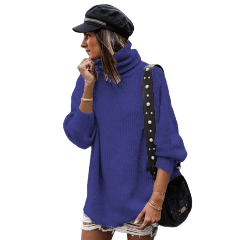 Meera Casual Knit Sweater in Blue