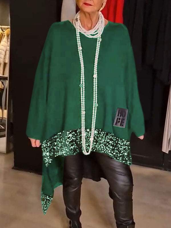 Meera Elegant Knit Top in Green
