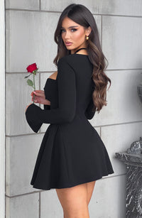 Shannon Mini Dress – Black
