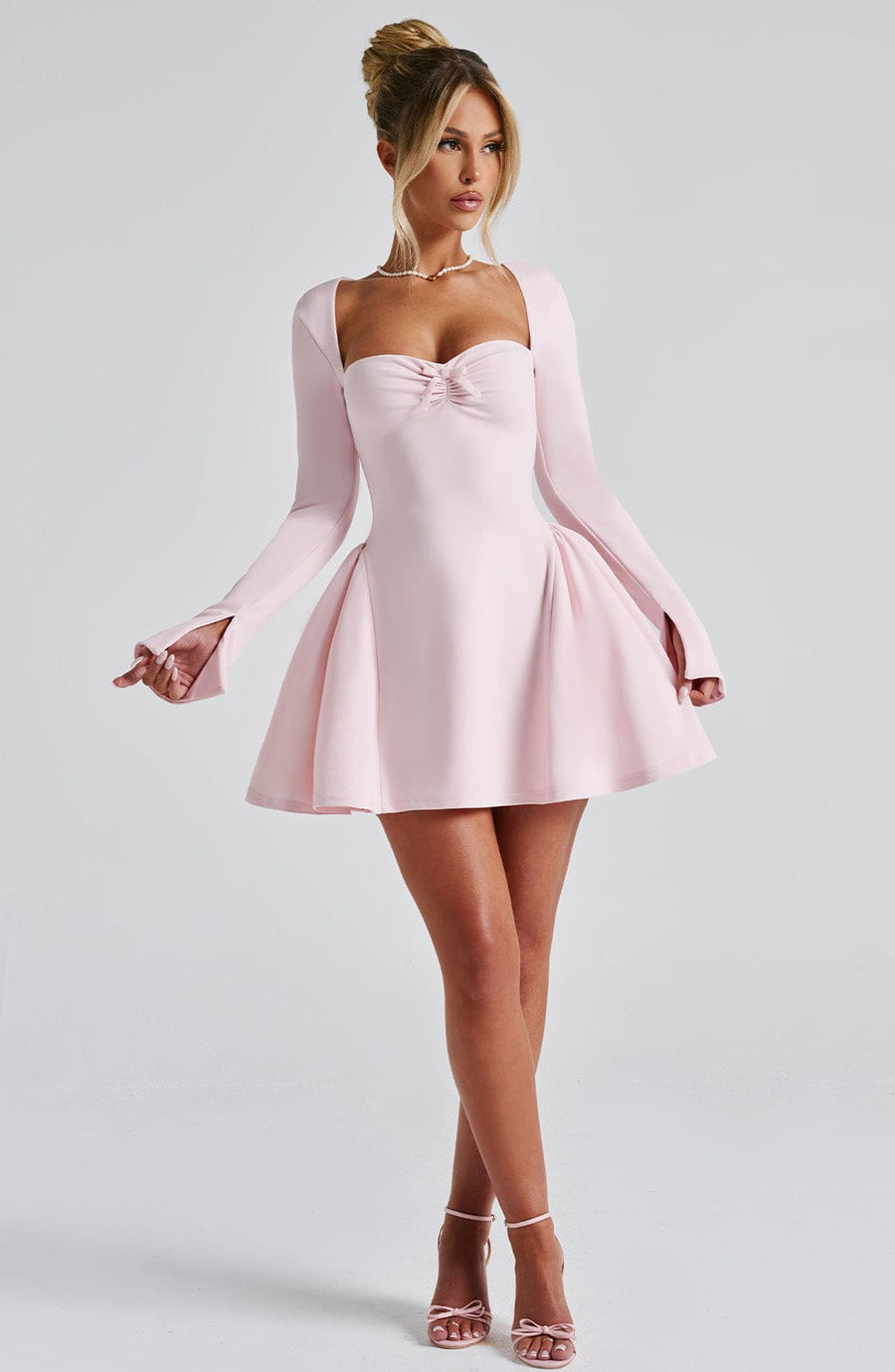 Shannon Mini Dress – Blush