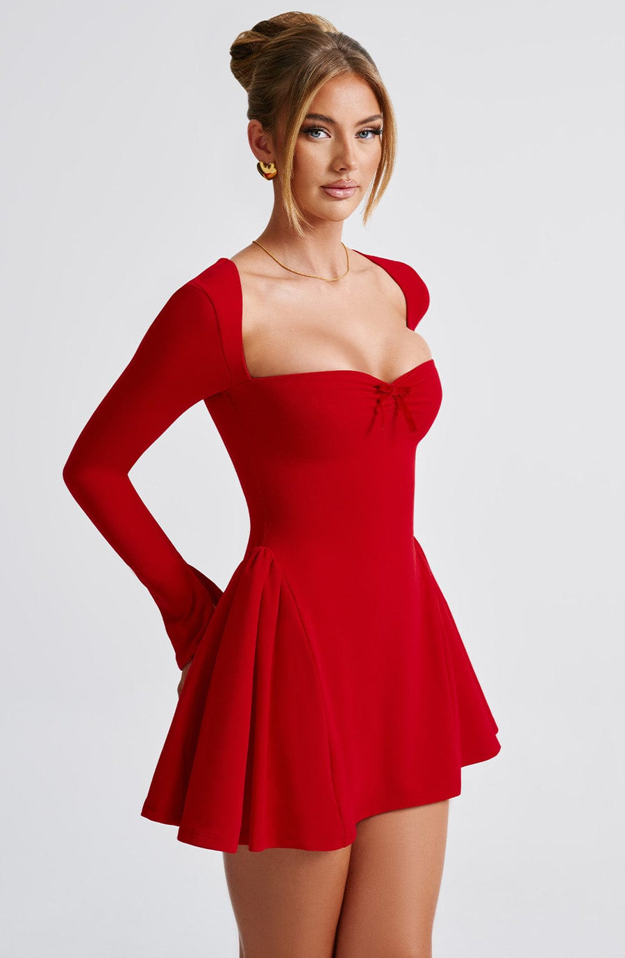 Shannon Mini Dress – Red