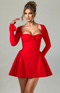 Shannon Mini Dress – Red