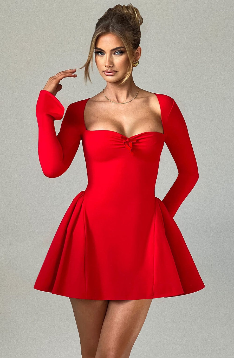 Shannon Mini Dress – Red