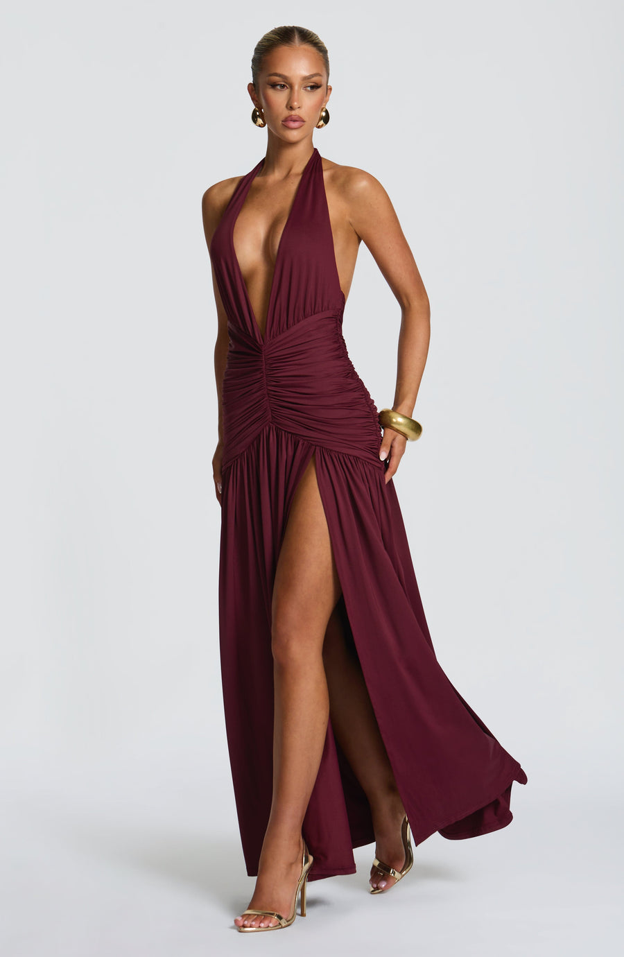 Tilly Maxi Dress – Cherry Lacquer