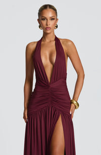Tilly Maxi Dress – Cherry Lacquer