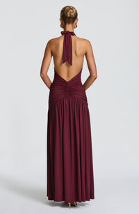 Tilly Maxi Dress – Cherry Lacquer