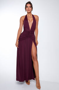 Tilly Maxi Dress – Cherry Lacquer