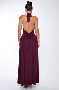 Tilly Maxi Dress – Cherry Lacquer