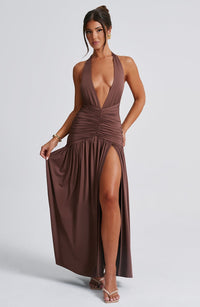 Tilly Maxi Dress – Chocolate