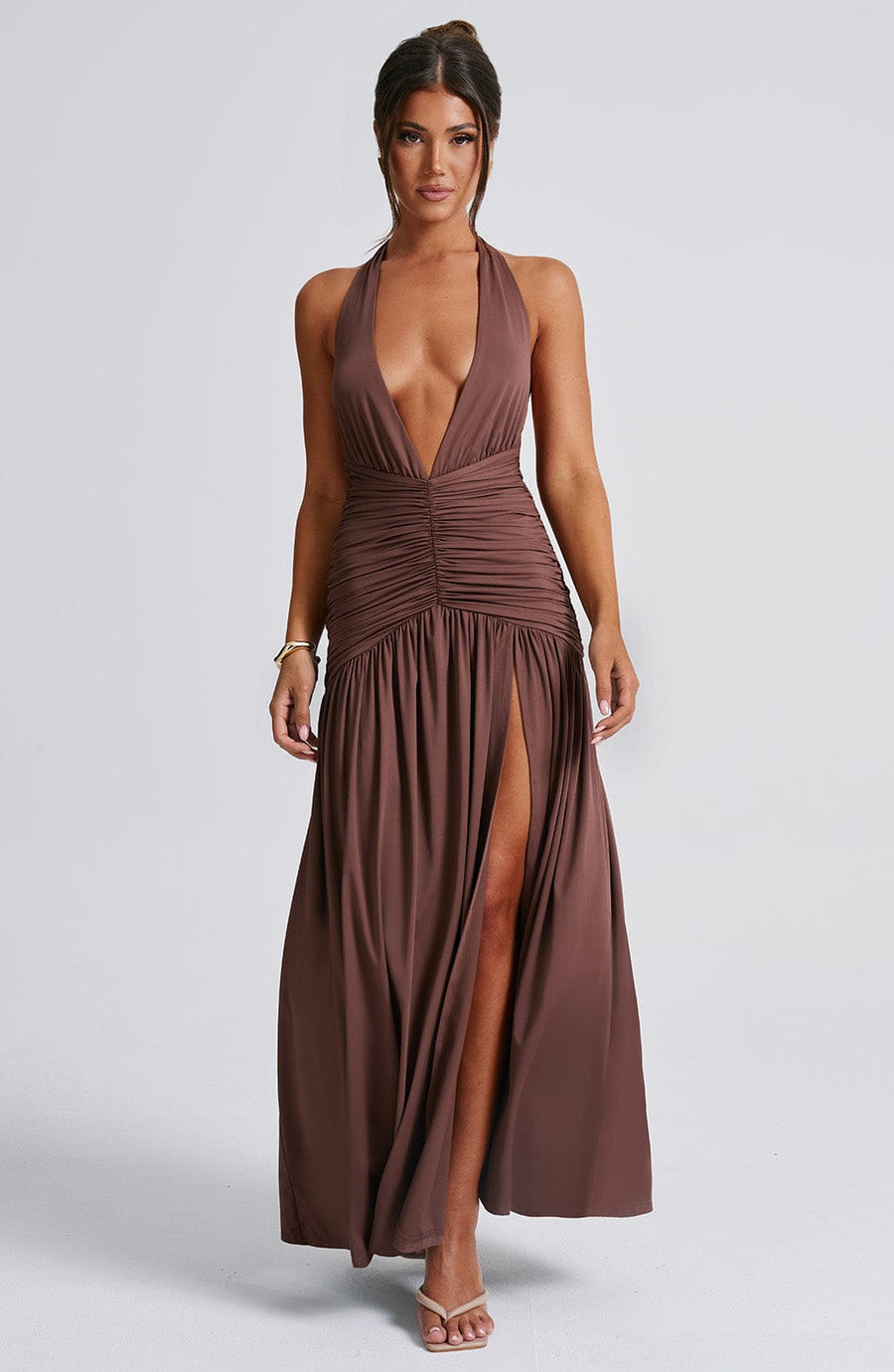 Tilly Maxi Dress – Chocolate