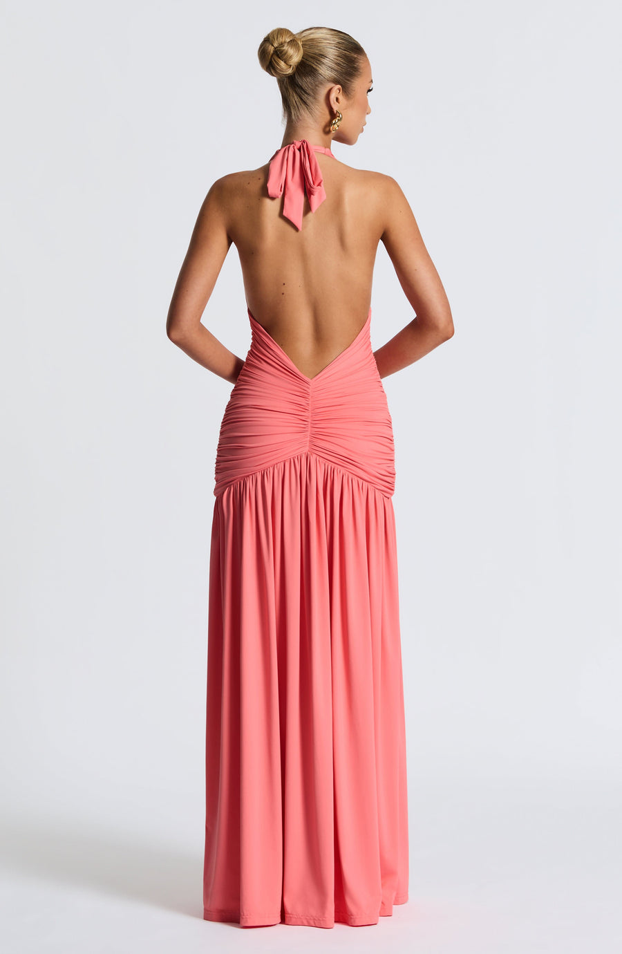 Tilly Maxi Dress – Coral Pink