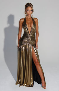 Tilly Maxi Dress – Gold