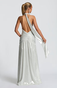 Tilly Maxi Dress – Silver