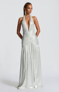 Tilly Maxi Dress – Silver