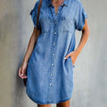 Melina Elegant Denim Dress