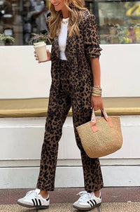 Melina Elegant Suit in Khaki