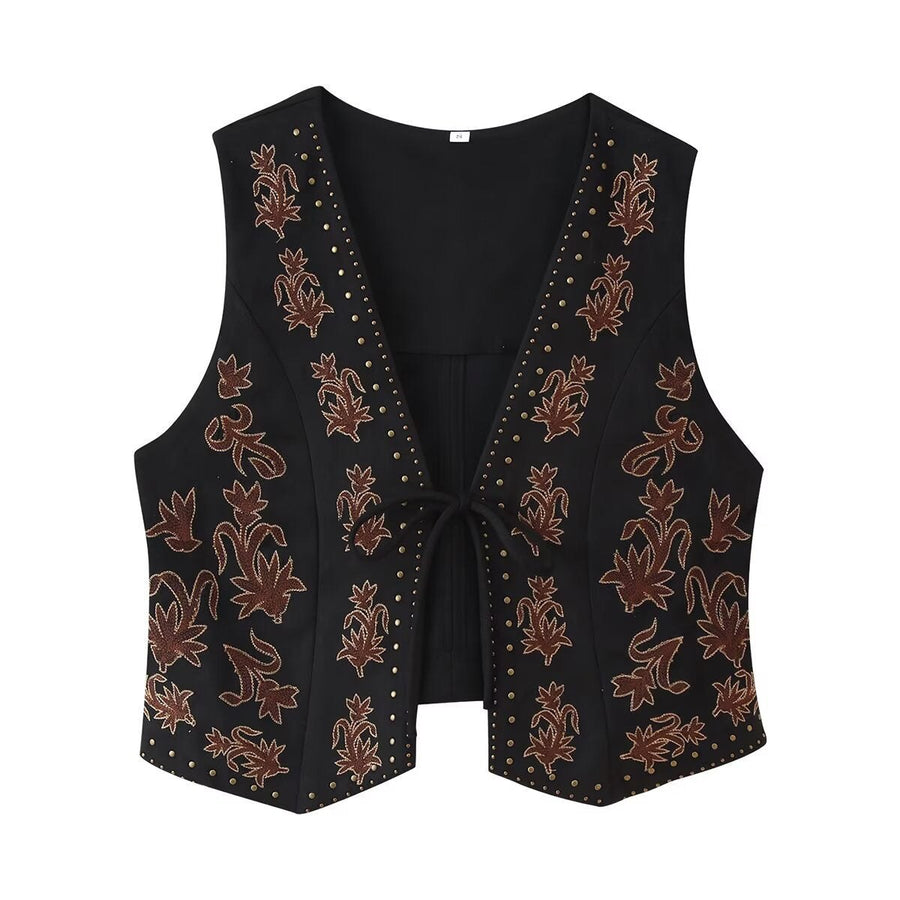 Melina Elegant Vest in Blue