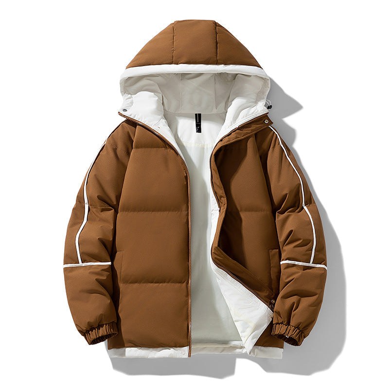 Melina Jacket with Hood in Brown