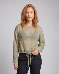 Melina Relaxed Linen Top