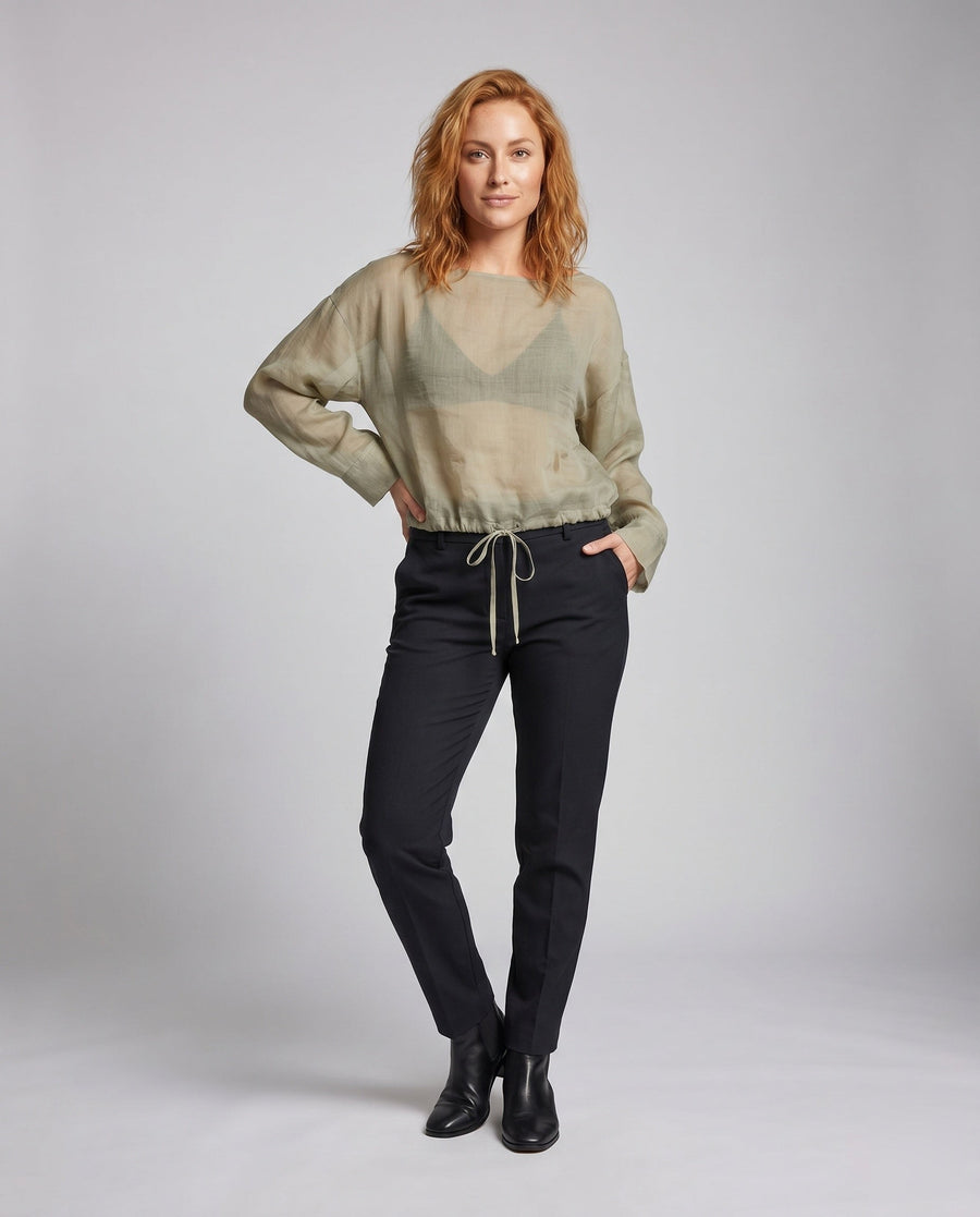 Melina Relaxed Linen Top