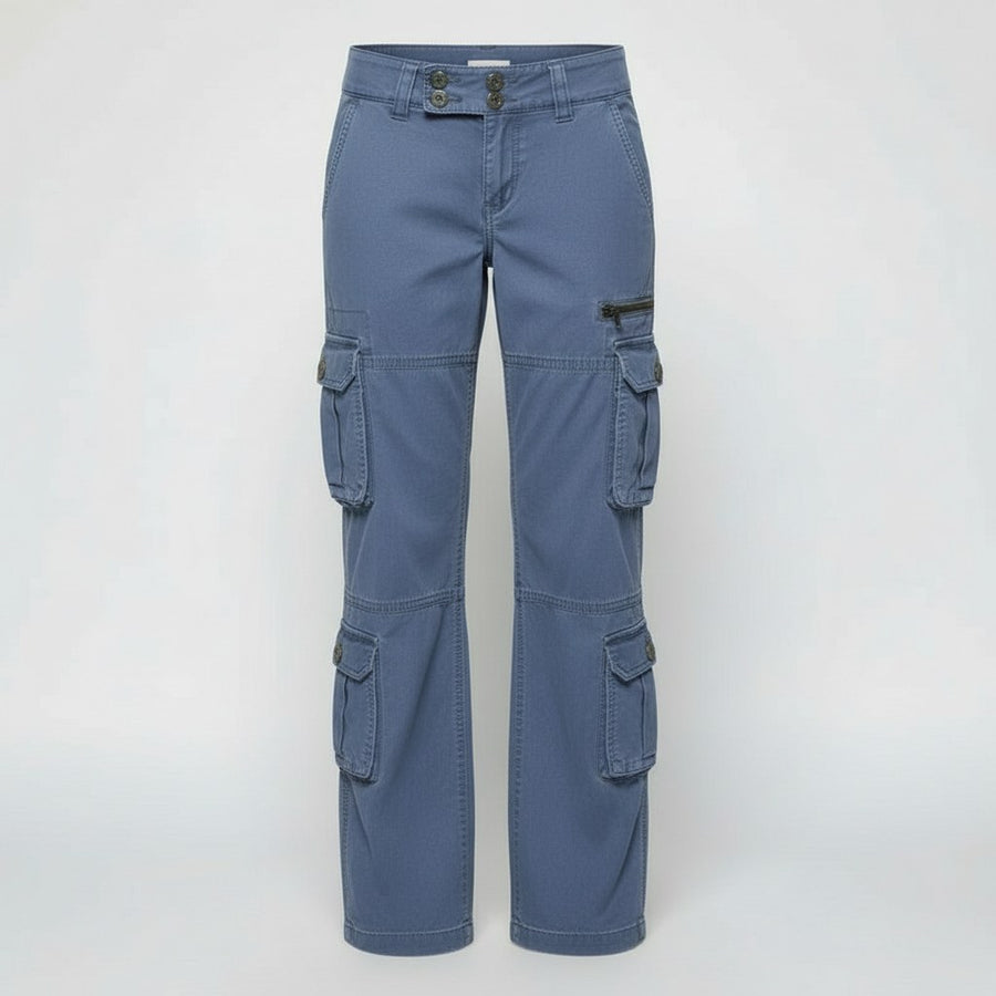 Melina Trousers with Pockets in Blue