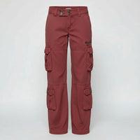 Melina Trousers with Pockets in Burgundy