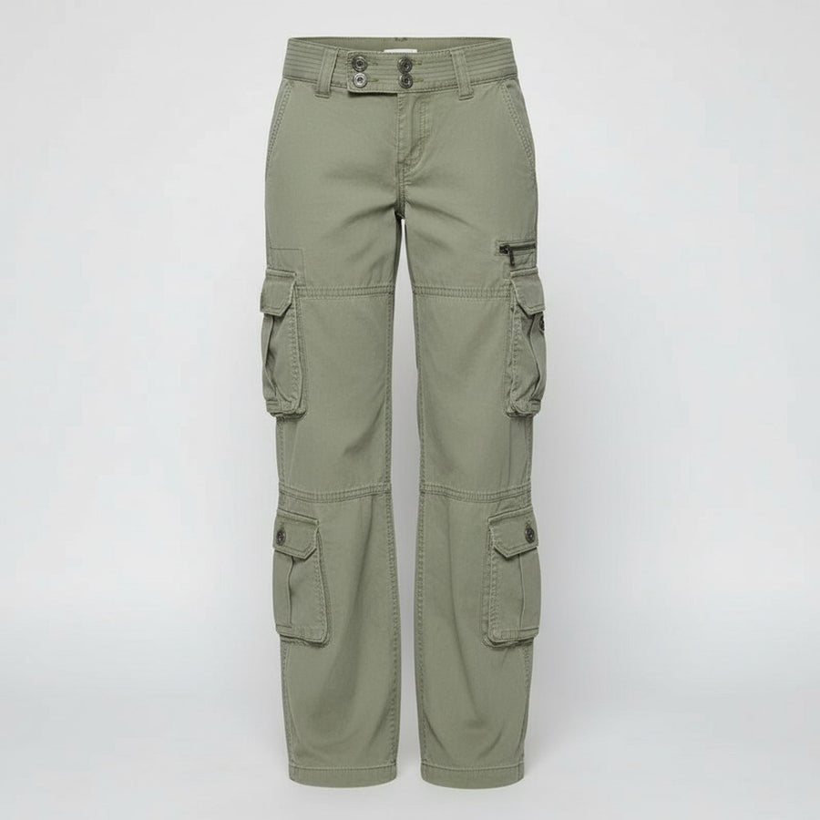 Melina Trousers with Pockets in Green