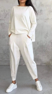 Melody Casual Suit in White