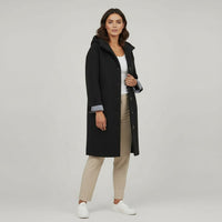Melody Elegant Coat in Black