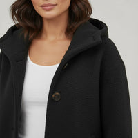 Melody Elegant Coat in Black