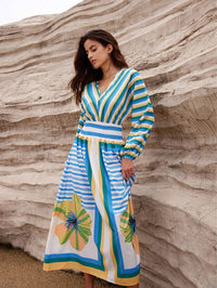 Melody Elegant Maxi Dress in Green
