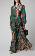 Melody Elegant Maxi Dress with Button Front