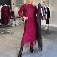 Melody Elegant Sweater with Pleated