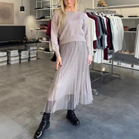 Melody Elegant Sweater with Pleated