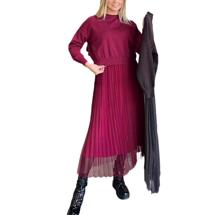 Melody Elegant Sweater with Pleated