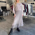 Melody Elegant Sweater with Pleated