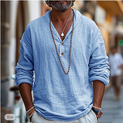 Zacharias | Men's Hooded Button Collar Casual Shirt