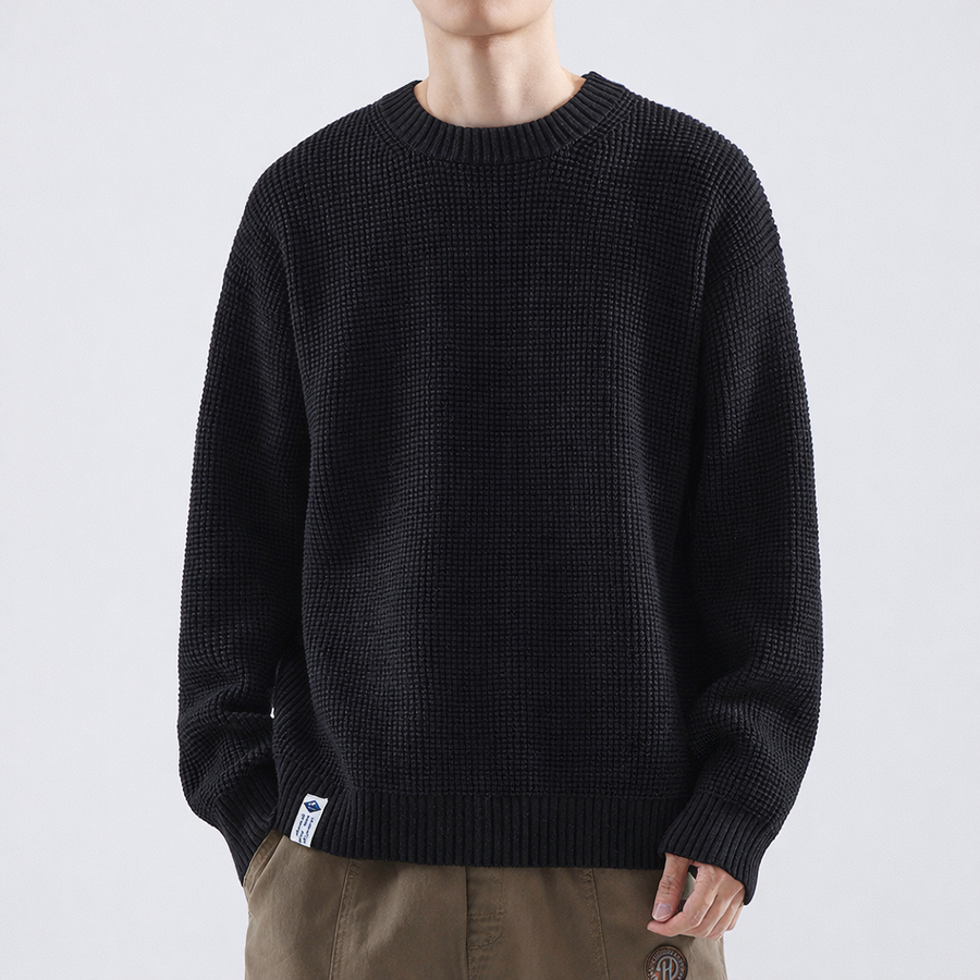 Adrian | Men's Textured Crew Neck Sweater