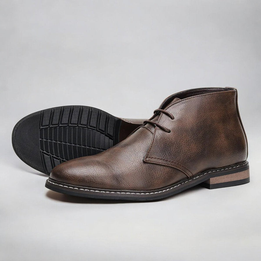 Noah | Men's Lace-Up Chukka Boots Ankle Faux Leather