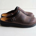 Charlie | Men's Leather Buckle-Strap Slip-On Clogs