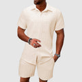 Oliver | Men's Short-Sleeve Jacquard Two-Piece Set
