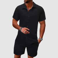 Oliver | Men's Short-Sleeve Jacquard Two-Piece Set