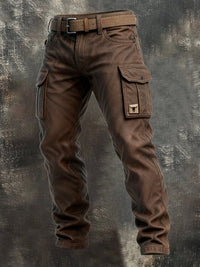 James | Men's Slim Tapered Cargo Trousers Bull Patch Side Pockets