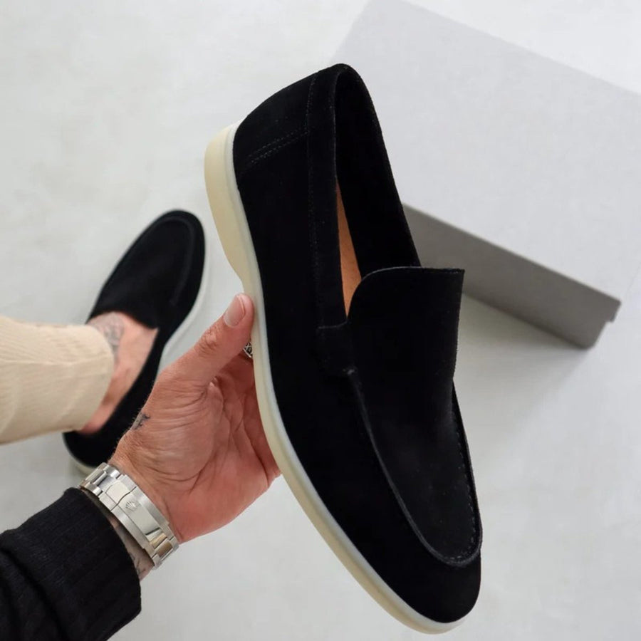 Jacob | Men's Suede Slip-On Flatform Loafers