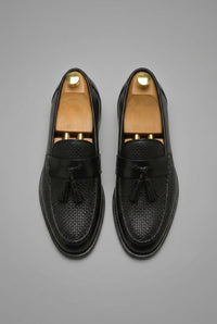 Freddie | Men's Woven Tassel Slip-On Loafers Smart Formal Shoes
